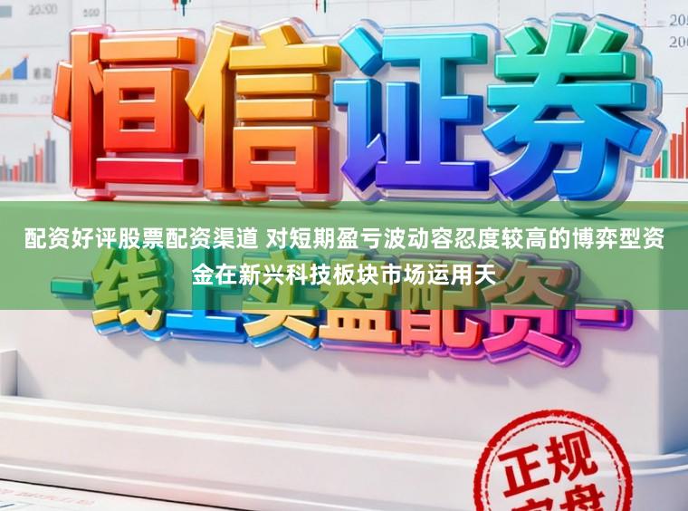 配资好评股票配资渠道 对短期盈亏波动容忍度较高的博弈型资金在新兴科技板块市场运用天