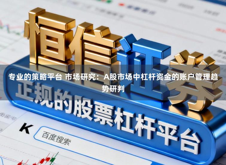 专业的策略平台 市场研究:A股市场中杠杆资金的账户管理趋势研判
